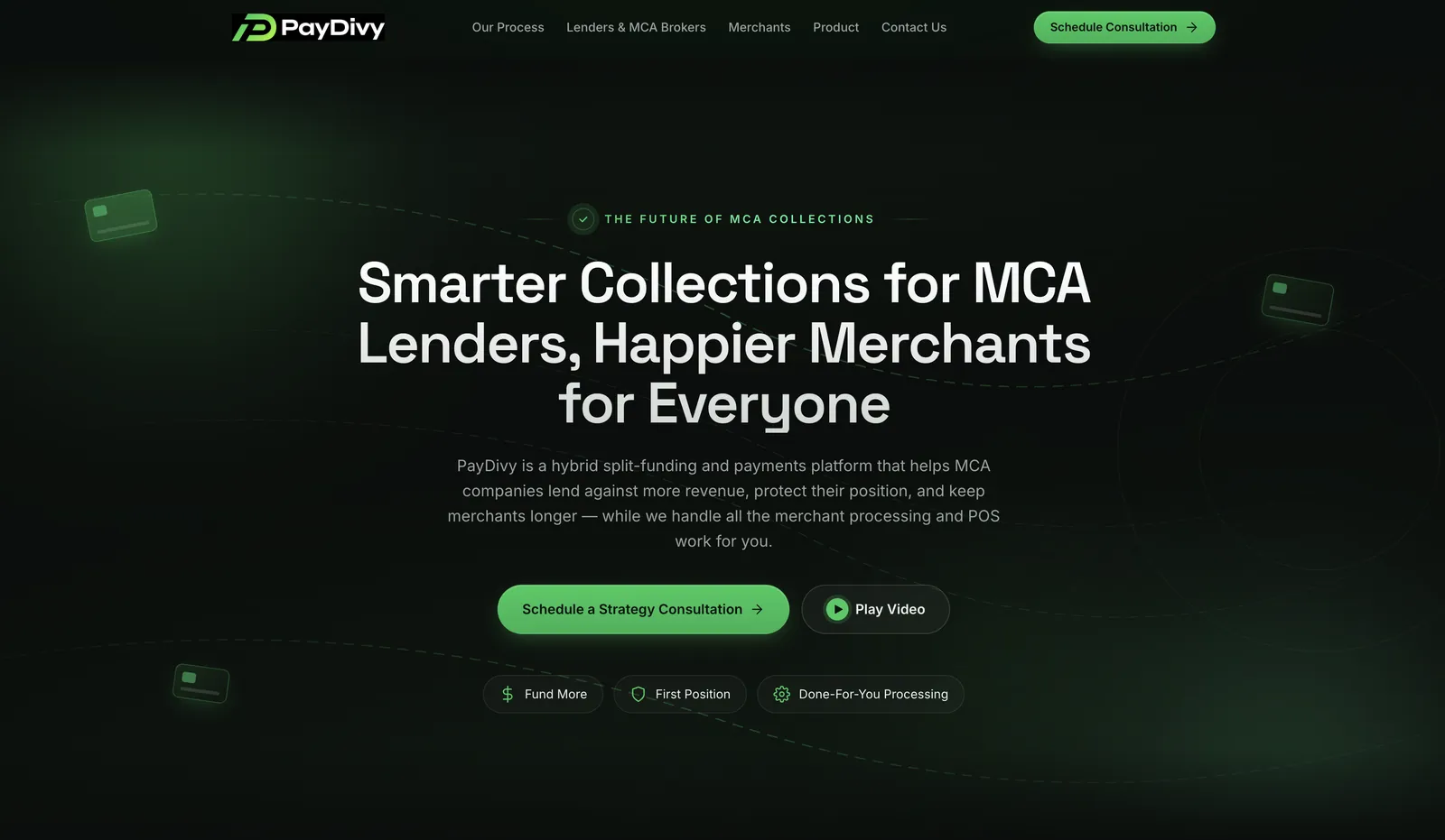 PayDivy website homepage